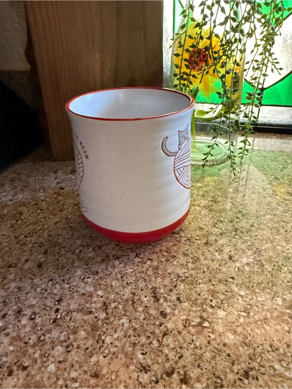 Sheffield Home “You Had Me at Meow” Cat Mug – Red & White
